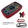 Pocket Manual Ranging Digital Multimeter with 2 Test Leads Set,