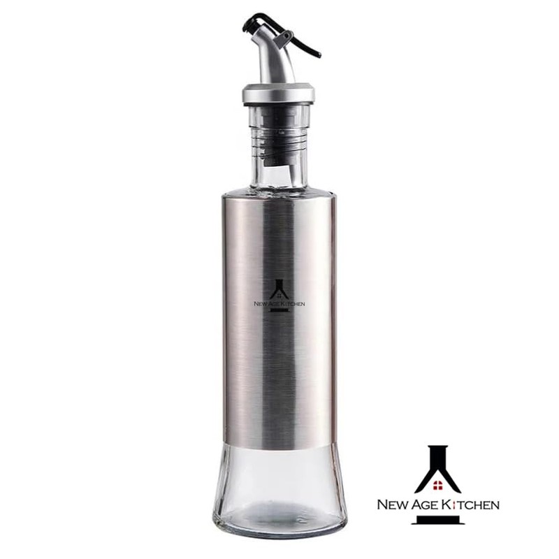 New Age Kitchen, Glass Cruet Bottle, Suitable for Olive Oil