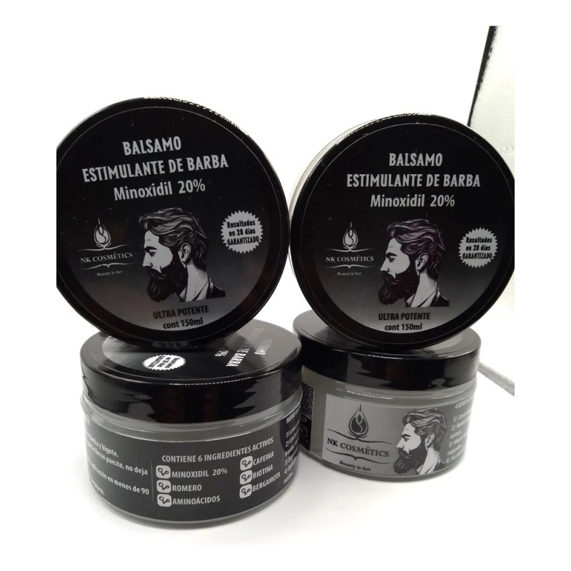 4 Balsamos Ultra Potentes Para Crecimiento De Barba Fina
