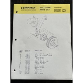 Gravely Illustrated part list￼ Riding Sulky Model 15589A1 Form 13448P1￼  1-1-70