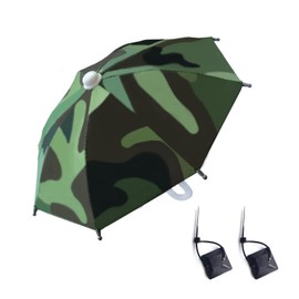 BinZhiYuan Phone Sunshade Umbrella Waterproof Phone Holder Sunshade for Car, Motorcycle, Bike - Modern Green