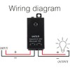 dstfuy Wireless Switch12V,2 Way Mini Remote Switch DC 5V/12V/24V/48/10A Relay