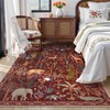 OJIA Jungle Print Washable Area Rugs 5x7, Soft Rugs for