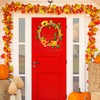 Whaline 8 Burlap Ribbon Roll - Assorted Fall Wired Wrapping,