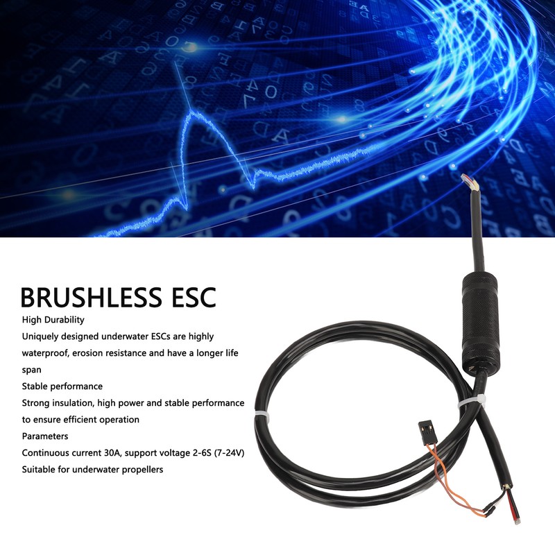 30A Brushless ESC Professional 2‑6S Full Metal CNC Machined Waterproof