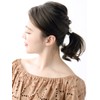 VINGTAINE H-973-CAFF Shell Flower Hair Cuff, Pony Hook, Flower Hair