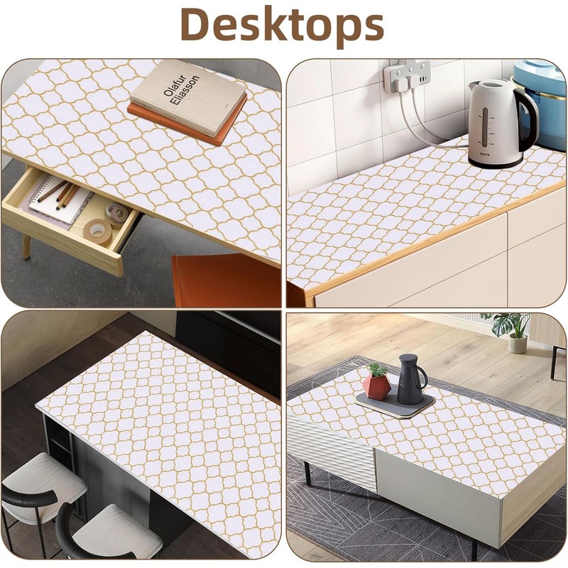 Shelf Drawer Liners for Kitchen Cabinets 11.8 x 236.2 Inches