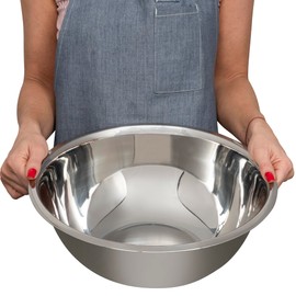 WHYSKO® Large Mixing Bowls, Set of 3 Stainless Steel 8 Quart Bowls for Restaurants, Food Service, Caterers and Home Kitchen Use, Rust Proof Bowls Great for Meal Prep, Baking, Serving, Food Storage