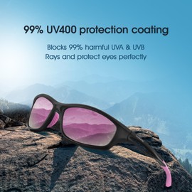 Duduma Sunglasses Men's Polarised Sports Sunglasses UV400 Protection Sports Glasses for Fishing Running Cycling Glasses for Men Women TR90