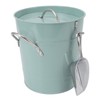 Round Ice Bucket Multipurpose Safe Galvanized Ice Buckets with Lid