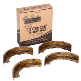 10L0L 27943G01 70795G01 Golf Cart Brake Shoes, Set of 4, Fits E-Z-Go TXT (97-09.5), Workhorse 96+, Yamaha G14-G22 94-06