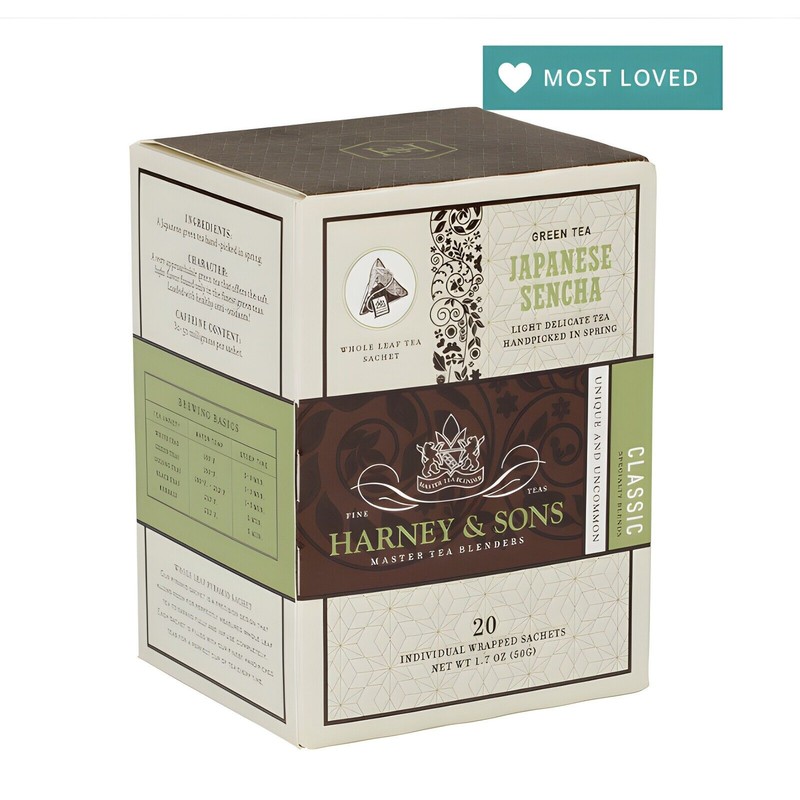 Harney & Sons JAPANESE SENCHA 20 count box wrapped green