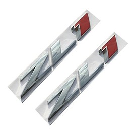 Aimoll ZL1 Camaro Emblem 3D Badge Letter Rear Side (2pcs Chrome)