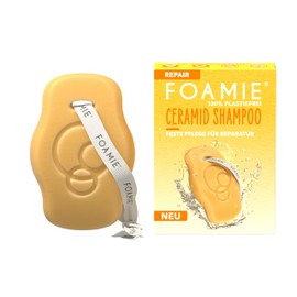 Foamie Solid Shampoo Repair, Hair Shampoo for Damaged Hair with Ceramide & Marula Oil - Anti-Frizz, Hair Care Repairs & Protects, Combines Science & Nature for Healthy Hair, 80 g