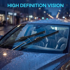 5 PLUS Windshield Wipers Replacement for 2009-2014 Nissan Murano Windshield Wipers, 26"+16" Wiper Blades with 12 inch Rear Wiper Blade-Premium All-Season Wiper Blades-26"/16"/12" (Pack of 3) J- HOOK