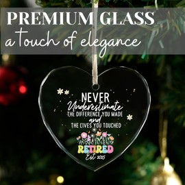 Retirement Gifts for Women 2025, Retired Ornament 2025 - Retired Gift for Coworker, Boss, Employee, Teacher, Nurse, Woman, Man - Christmas Ornament Keepsake