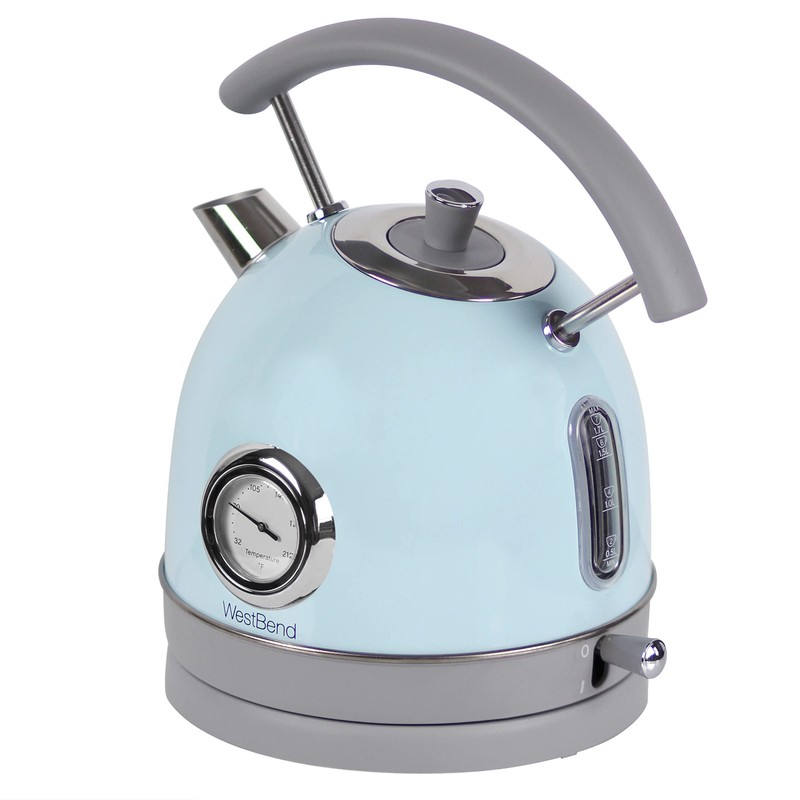 West Bend Electric Kettle Retro-Styled Stainless Steel 1500 Watts with