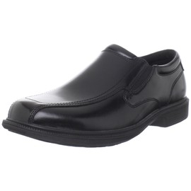 Nunn Bush mens Bleeker Street Slip on With Kore Slip Resistant Comfort Technology Loafer, Black, 9.5 Wide US