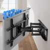 Pipishell Full Motion TV Wall Mount for Most 37-75 Inch