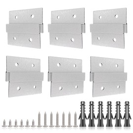 TEREX LUXURY French Cleat Hanger Heavy Duty, Aluminum Z Bracket Mounting Kit for Large Mirrors, Wood Frames, Cabinets, Long Wooden Wall Hangar Hardware for Picture Hanging (2Pairs) (2.45 Inch)