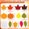 Seajan 200 Pcs Paper Leaves Fall Leaf Cutouts for Craft