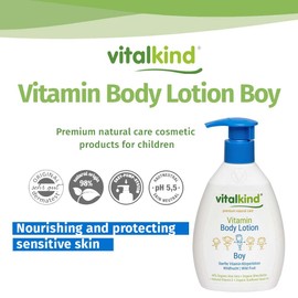 vitalkind Vitalkind Vitamin Body Lotion BOY - Premium Natural Care for Kids. Premium Natural Cosmetics for Girls from Vitalkind. Gentle Vitamin Body Lotion for Dry Children's Skin