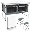 CampLand Outdoor Folding CampingTable with Aluminum Lightweight Height Adjustable with