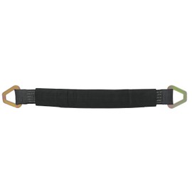 CustomTieDowns 2 Inch x 3 Foot Strap, Black Protective Sleeve for 90% Length of The Strap, Flat Stamped D Ring On Both Ends. (3 Foot)