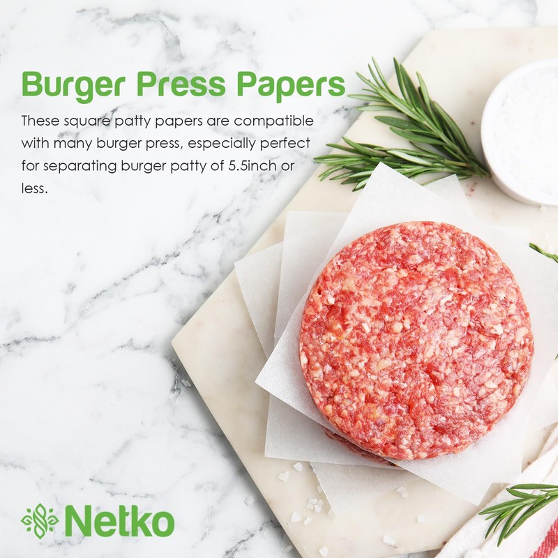 Patty Paper - Hamburger press Patty Paper Sheets 4.75x5" -
