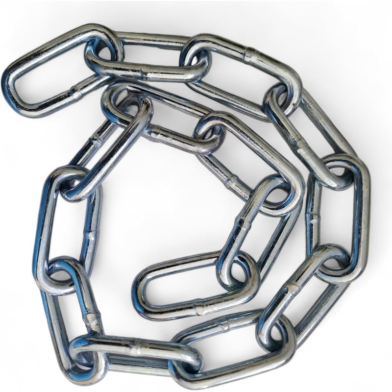 10MM Metal Chain Heavy Duty & Rust Resistant Link Galvanised