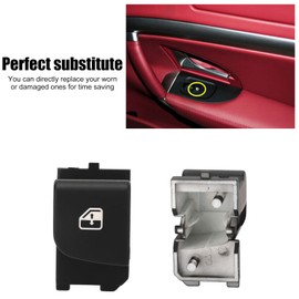 Bnineteenteam Driver Side Window Button Cover, Push Button Actuator, Manual Operation, Black for GranTurismo 2007-2014