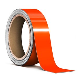 VViViD Vinyl Tape Pinstripe Orange Fluorescent Neon Gloss Adhesive Automotive Film (1" x 20ft)