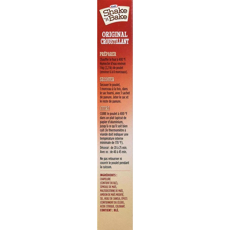 Kraft Shake 'n Bake Original Coating Mix, 142g/5oz., {Imported from