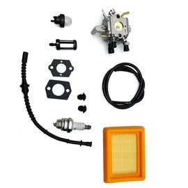 Pyladea Carburetor Carb Assembly 41341200653 Replacement For Stihl Bush Trimmer Weedeater Cutter Parts FS120 FS120R FS200 FS200R FS020 FS202 TS200 FS250 FS250R FS300 FS350