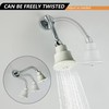 Adjustable Shower Arm, Chrome 11.8 Inches Flexible Shower Head for