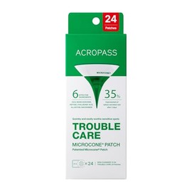 Acropass Parches Microcono Trouble Care Para El Acné En Etapa Temprana: Tratamiento Localizado Con Hidrocoloide Y Niacinamida (Regular, 24 Unidades).