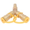 Y Splitter Natural Gas Quick Connect Adapter for Grills Generators