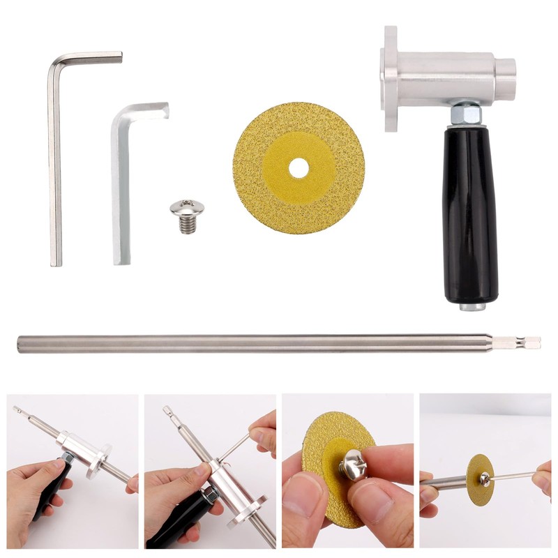 PVC Inside Pipe Cutter, Including Diamond Grit Wheel & Handle