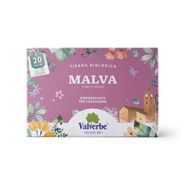 Valverbe Tisana Malva Pura Biologico 20 Filtri - Pacco da 6 - 120 g