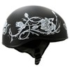 Hot Leathers Advanced Motorcycle DOT Skull Cap Classic Half Helmets