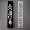 English Made Pewter Daffodil and Hearts Lovespoon, Welsh Design, 150