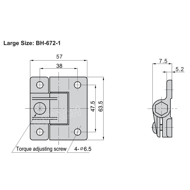 2 Pack Adjustable Torque Hinge Position Control OWACH BH-672-1 Replacement