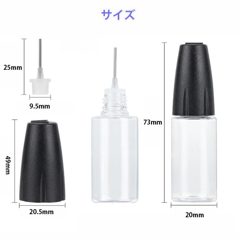 CHENLONB Unicorn Bottles with Needle Liquid Bottles 10ml 10 Pack