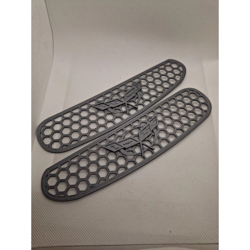 Corvette C5 CORVETTE Silver   BRAKE DUCT  HONEYCOMB  GRILL GRILLE