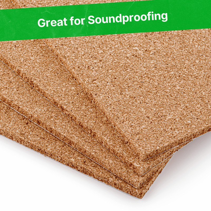 Treefloor Natural Plain Cork Tiles - 300mm x 300mm x
