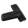 Cigar Case 2 Finger Moisturizing Faux Leather Portable Cigar Box