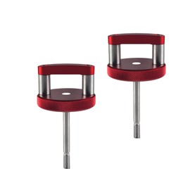 DEWHEL Red Quick Removal Thumb Screw with D Ring Aluminum Freedom Hard Top Mounting Knob Compatible with 2007-2018 Jeep Wrangler JK 2dr and Unlimited 4dr