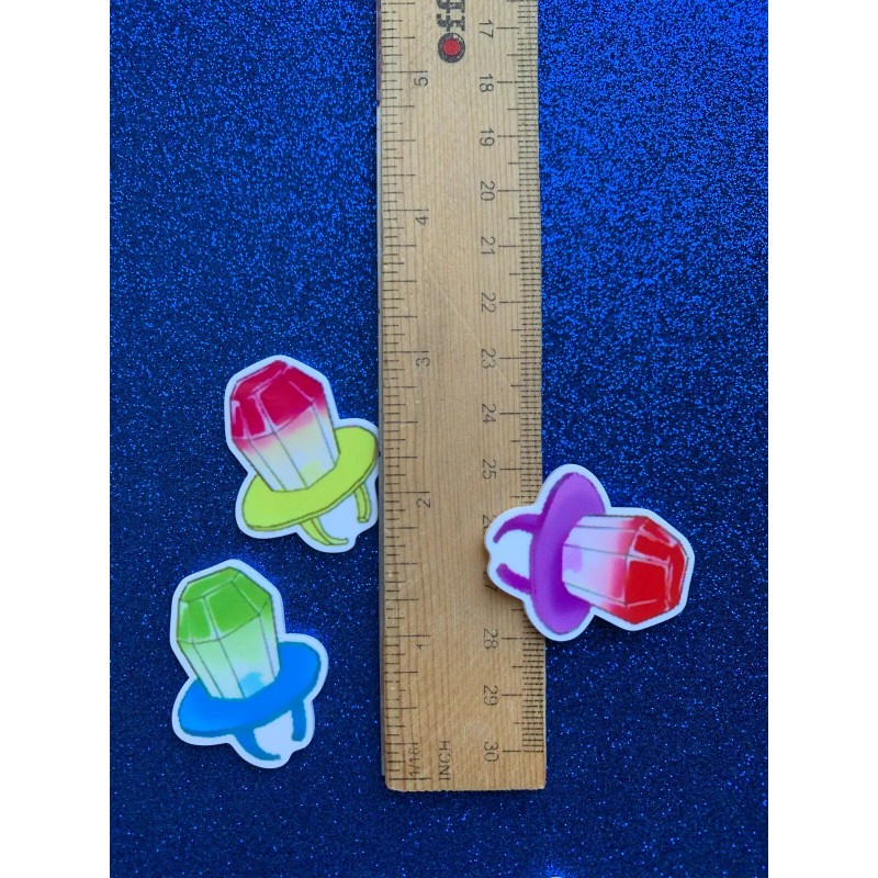 6pc. Ring Pop, Candy Lollipop, Rainbow Candy, Planar Flat Back,