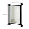 OLDRAINBOW Industrial Pipe Mirror for Bathroom,Rectangle Iron Wall Mirrors for