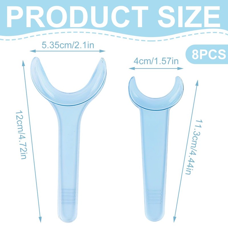 EIHI 8 Pieces Mouth Separator Cheek Holder Mouth Opener T-Shape